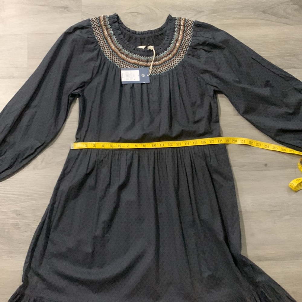 Universal Thread Gray Cottage Core Peasant Dress - image 7